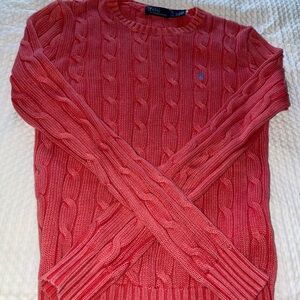Ralph Lauren Women's Coral Cable Knit Sweater